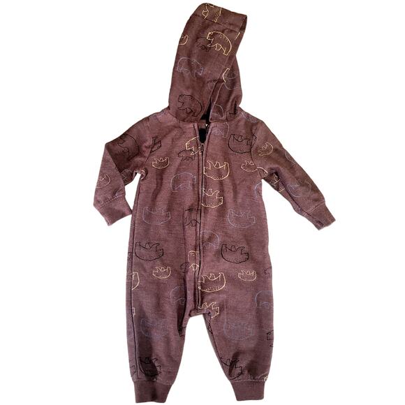 Lot of 5 Baby Boy Clothes 6 Months Carter's and Vitamins Rompers, Hoodie, Pants - Picture 13 of 16